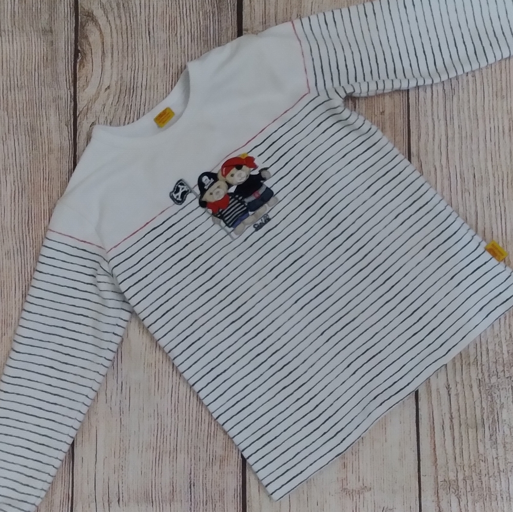 Steiff striped pirates long sleeve tee sz 18m